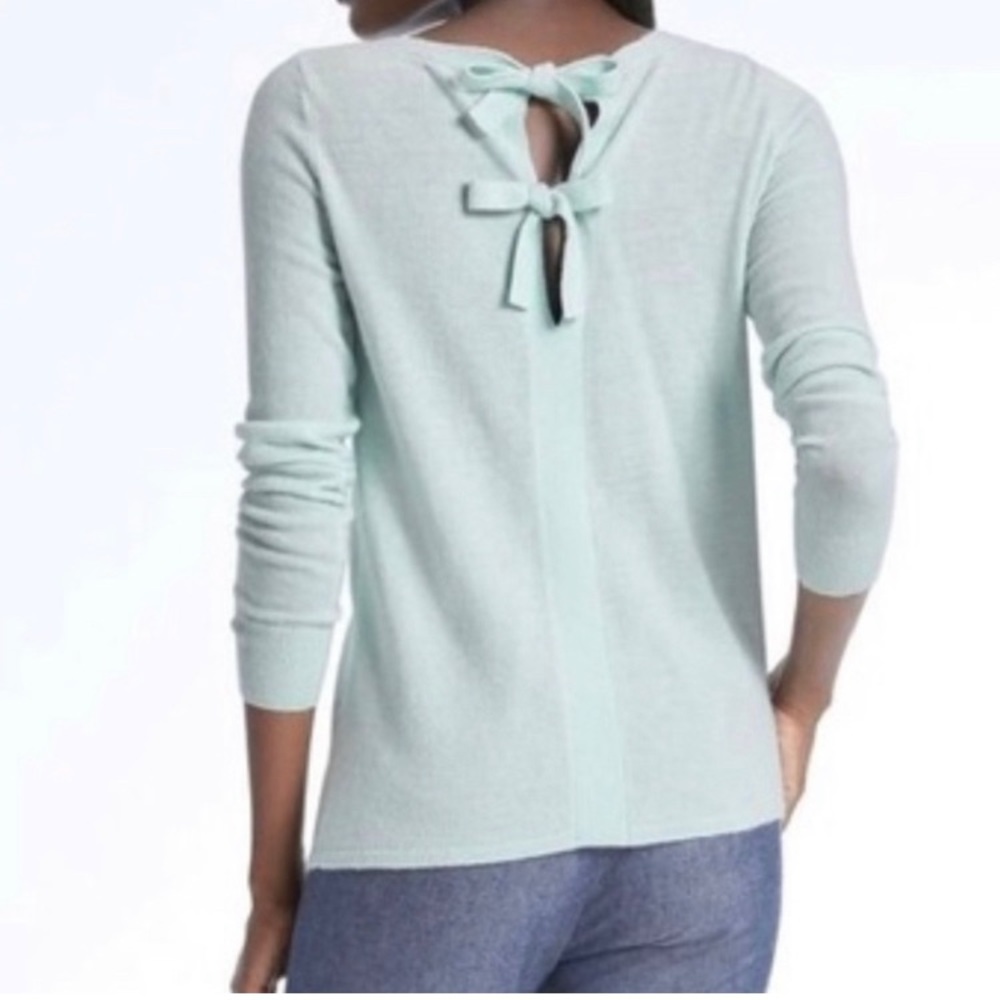 New Banana Republic Merino Wool Cashmere Boat Neck Sweater sz L